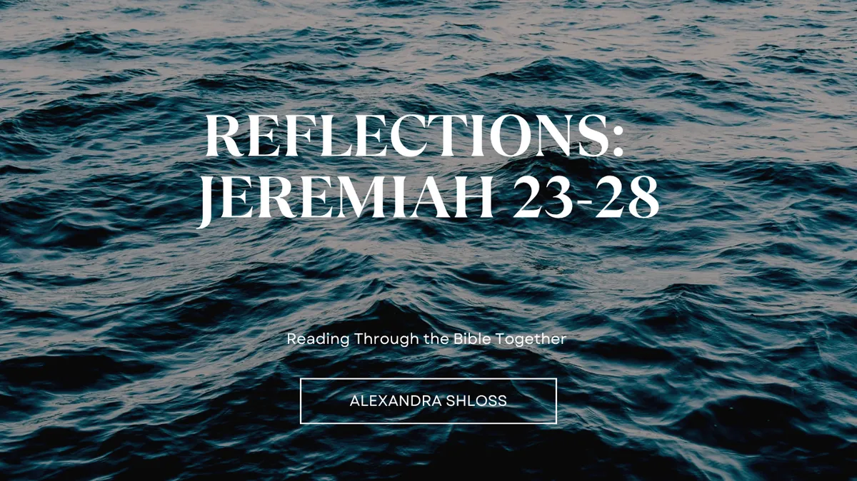 Blog Reflections: Jeremiah 23-28 Spirit of God Fellowship Church in South Holland, IL